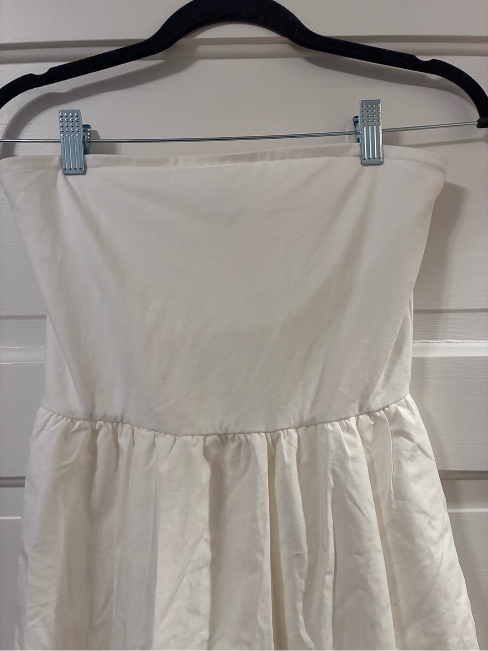 NWT Gap Mixed Media Midi Dress Off White Size XS Petite - Picture 4 of 7